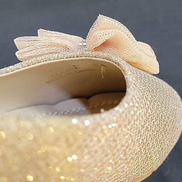 BRAND NEW TAHARI MARY BOWKNOT DESIGN ANKLE STRAP GLITTER EMBROIDERY SHOE - Picture 14 of 14